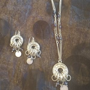 Lia Sophia Necklace and Earring Set
